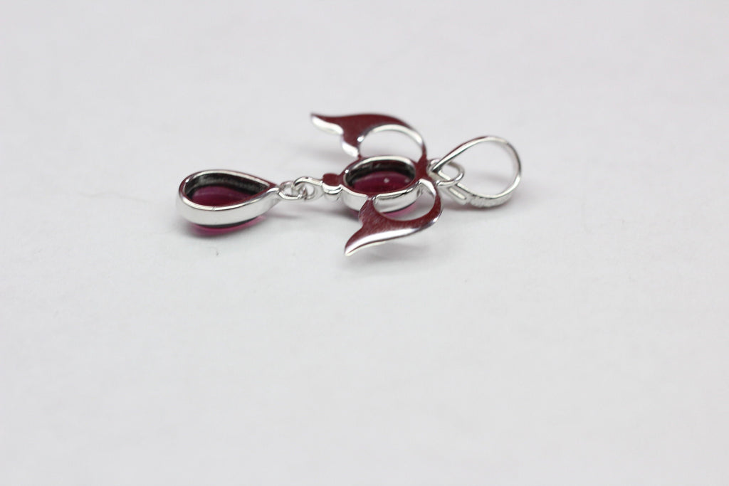 Edler 3,55 Carat schwarze Spinell Anhanger Cabochon Schliff 925 Silber Collier Kette To
