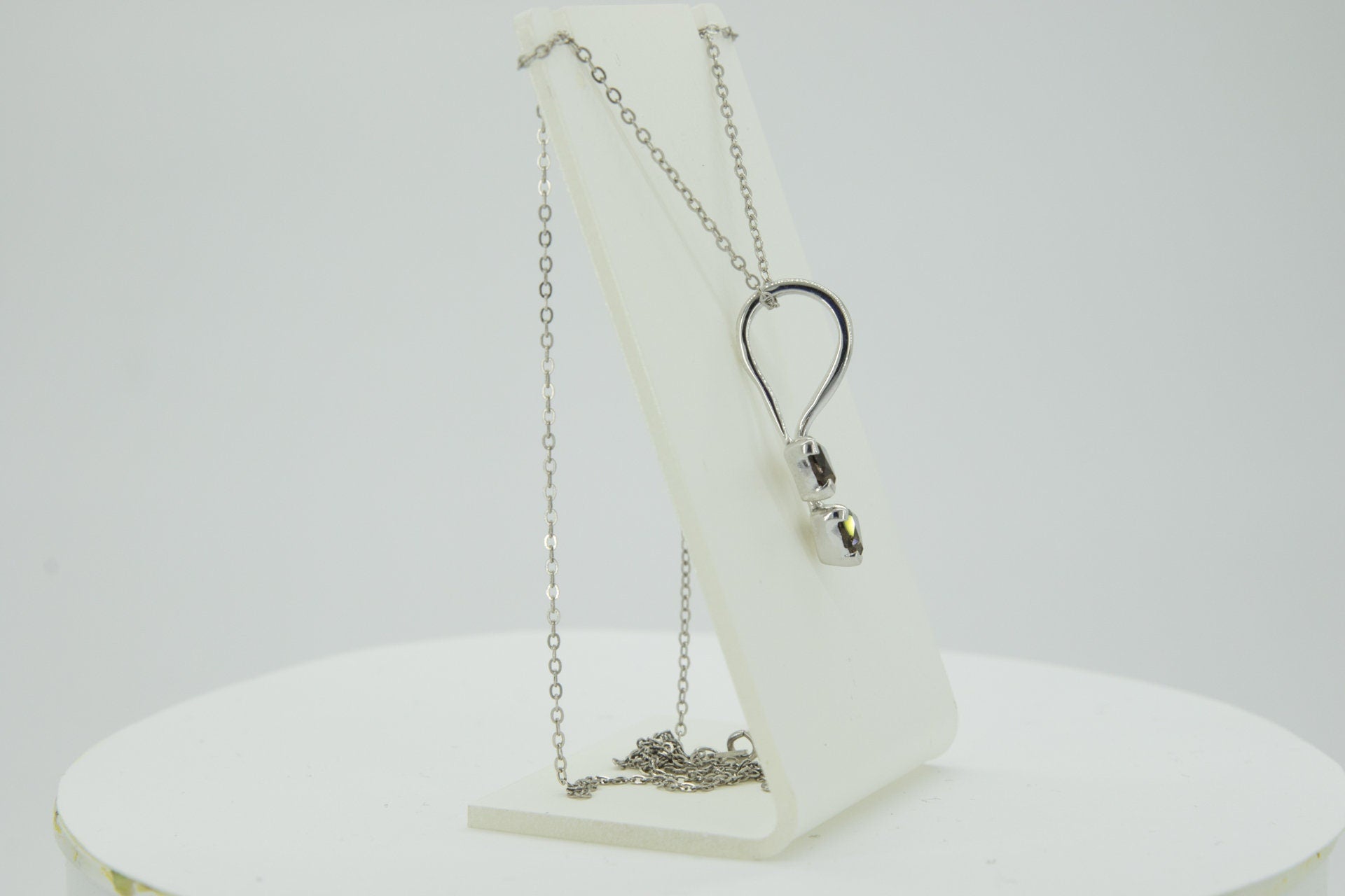 Edle 0,85 Carat Rauchquarz Anhanger Trillion 925 Silber Collier KetteEdelste