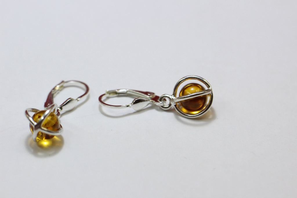 Edle Bernstein Ohrhanger 925 Silber edler Bernstein aus Litauen Top Schmuck
