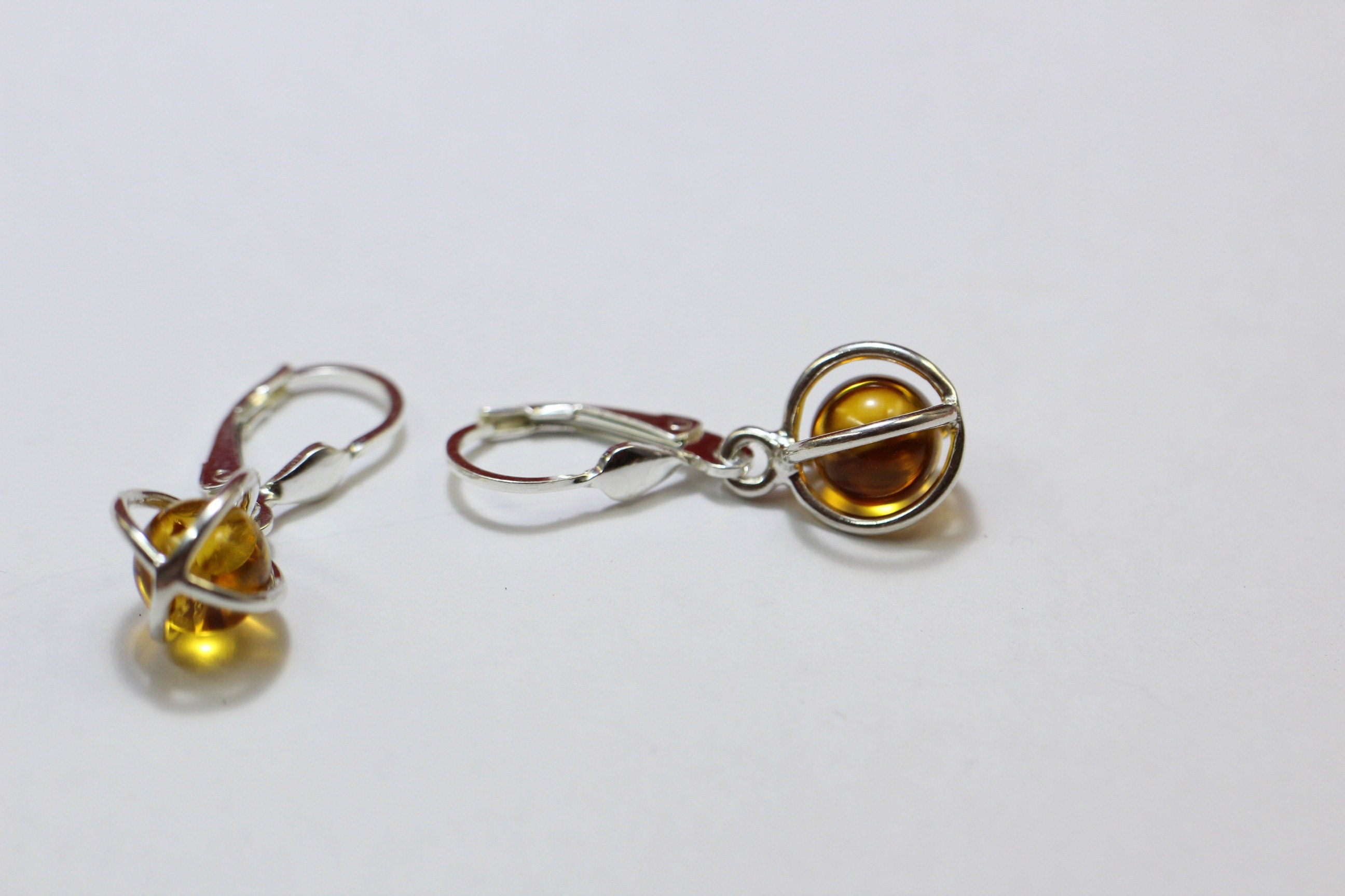 Edle Bernstein Ohrhanger 925 Silber edler Bernstein aus Litauen Top Schmuck