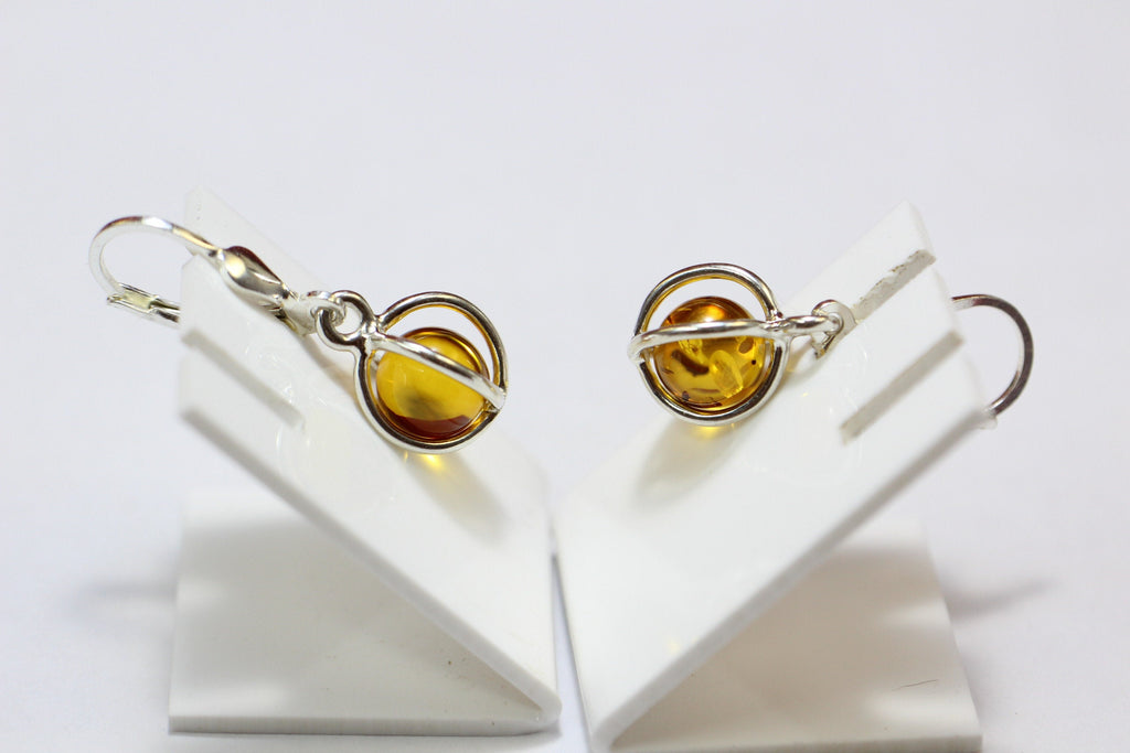 Edle Bernstein Ohrhanger 925 Silber edler Bernstein aus Litauen Top Schmuck