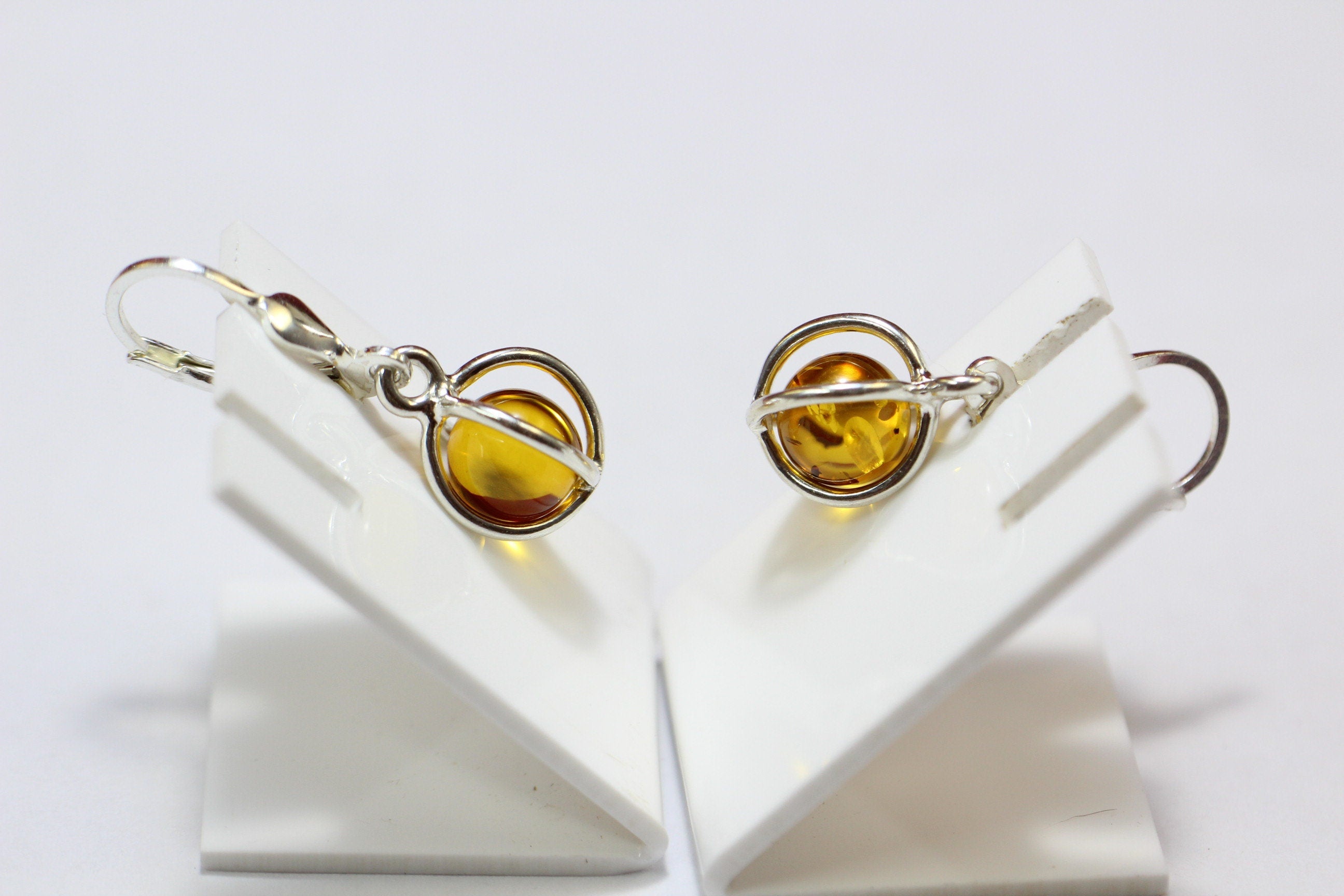Edle Bernstein Ohrhanger 925 Silber edler Bernstein aus Litauen Top Schmuck