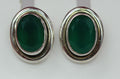 Edle 2,2 Carat facetierter graner Onyx Ohrstecker 925 Silber Ohrschmuck