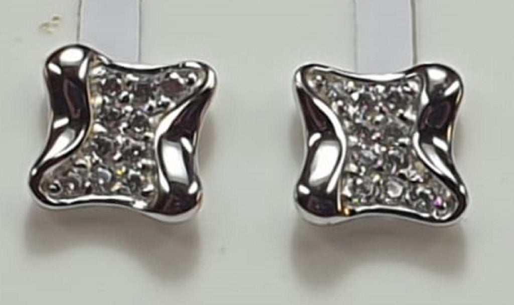 Edle Zirkonia Ohrstecker 925 Silber Unisex American Diamant Ohrstecker
