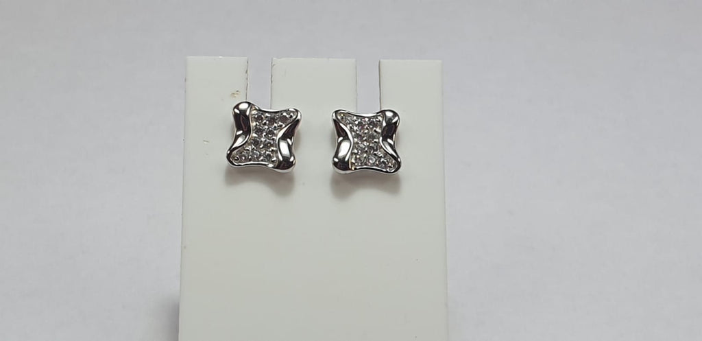Edle Zirkonia Ohrstecker 925 Silber Unisex American Diamant Ohrstecker