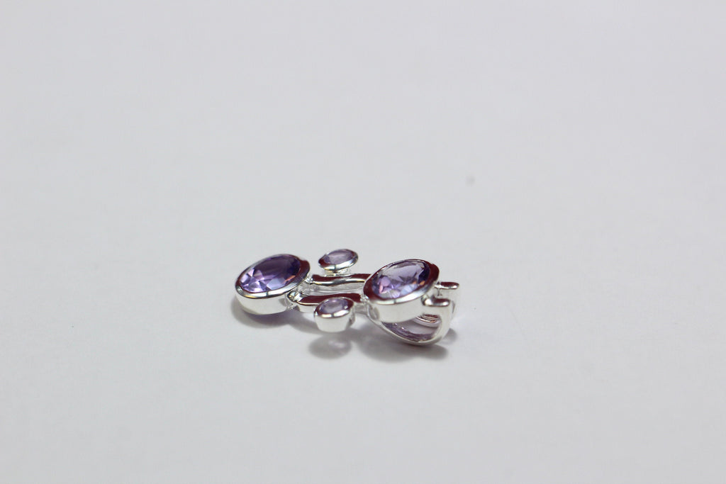 Designer 4,5 Carat Amethyst Anhanger Collier Kette Designschmuck Edelstein