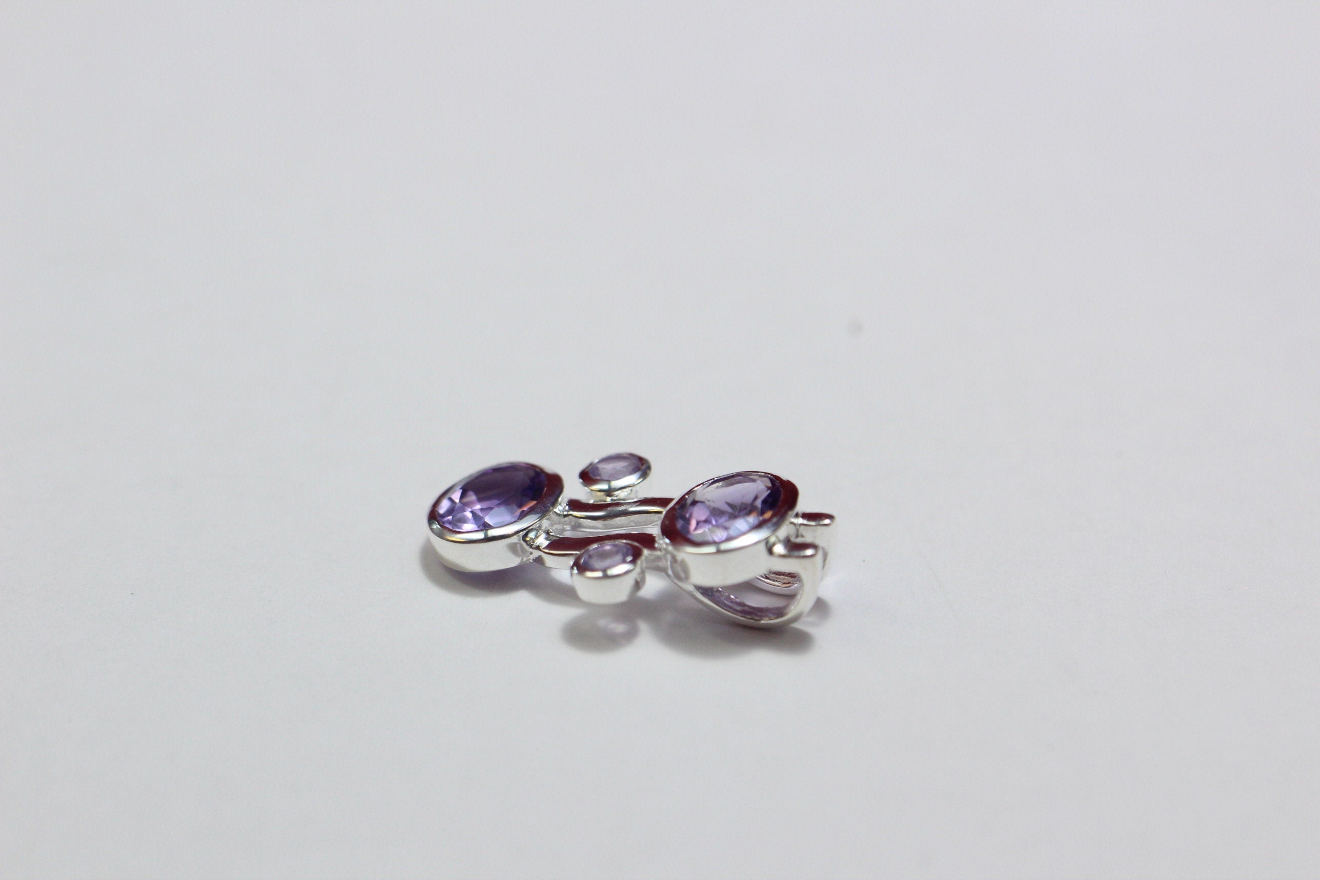 Designer 4,5 Carat Amethyst Anhanger Collier Kette Designschmuck Edelstein