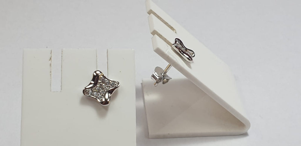 Edle Zirkonia Ohrstecker 925 Silber Unisex American Diamant Ohrstecker