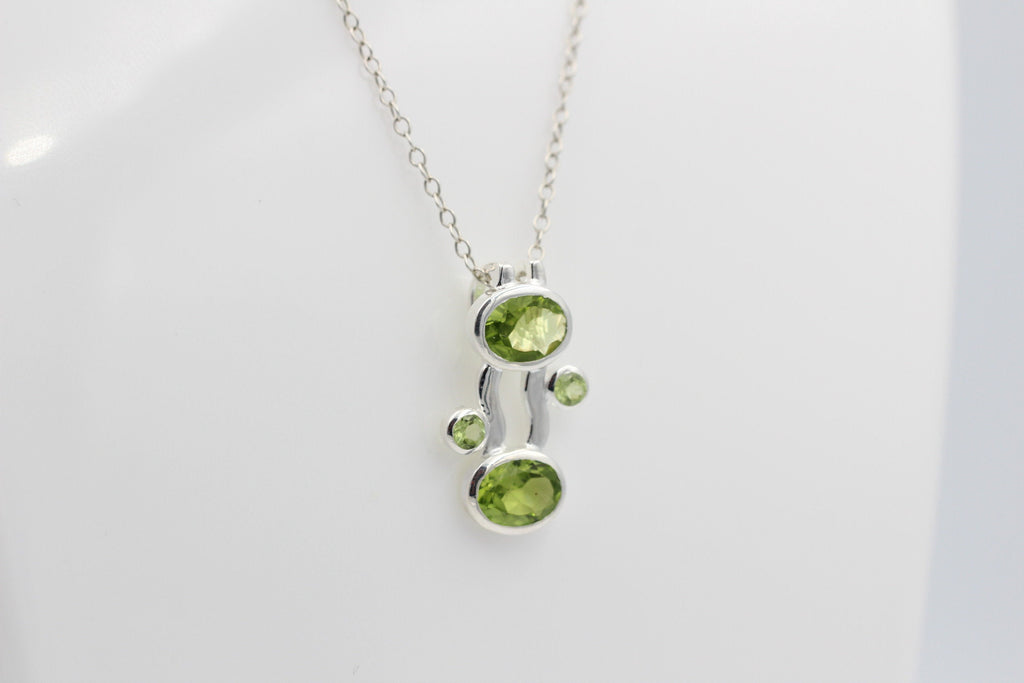 Designer 5,0 Carat Peridot Anhanger Collier Kette Olivin Designschmuck Top