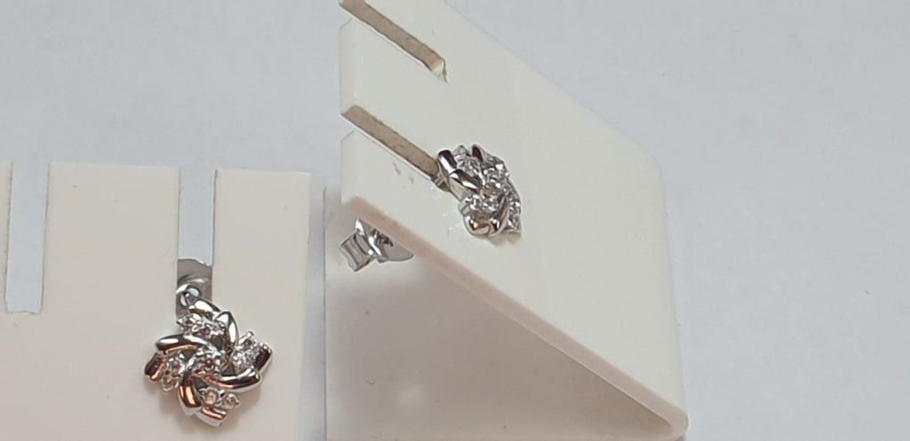 Edle Zirkonia Ohrstecker aus 925  Sterling Silber American Diamant Top Ohrstecker