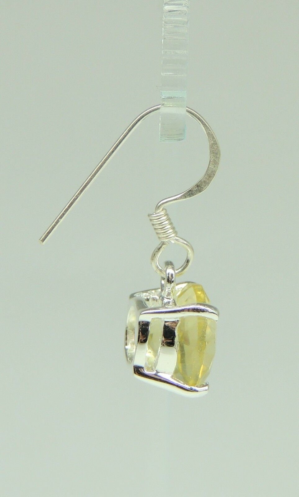 Edle 5,0 Carat Limonen Quarz Ohrhanger 925 Silber Lemonquarz Quarz Ohrstecker