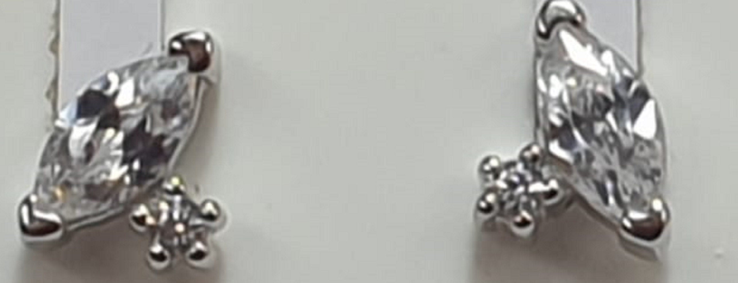 Edle Zirkonia Ohrstecker 925  Silber Ohrschmuck Ohrring aus Sterling SIlber