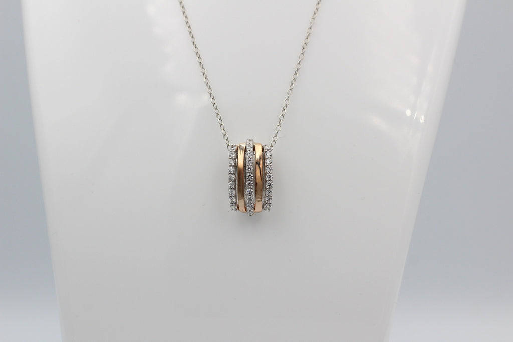 Anhänger 925 Sterling Silber rhodiniert rotgold vergoldet Zirkonia Sonderposten