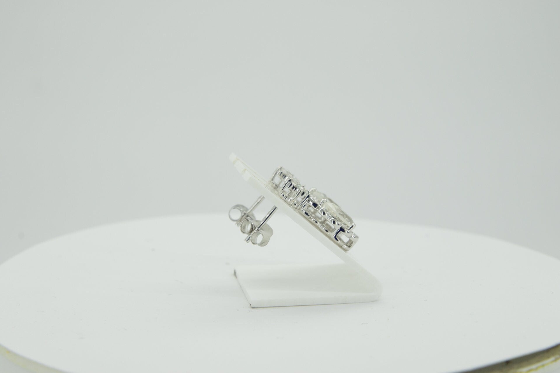 1,63 Carat weisstopas Ohrstecker 925 Silber Ohrring weisser Topas Top  Ohrschmmuck