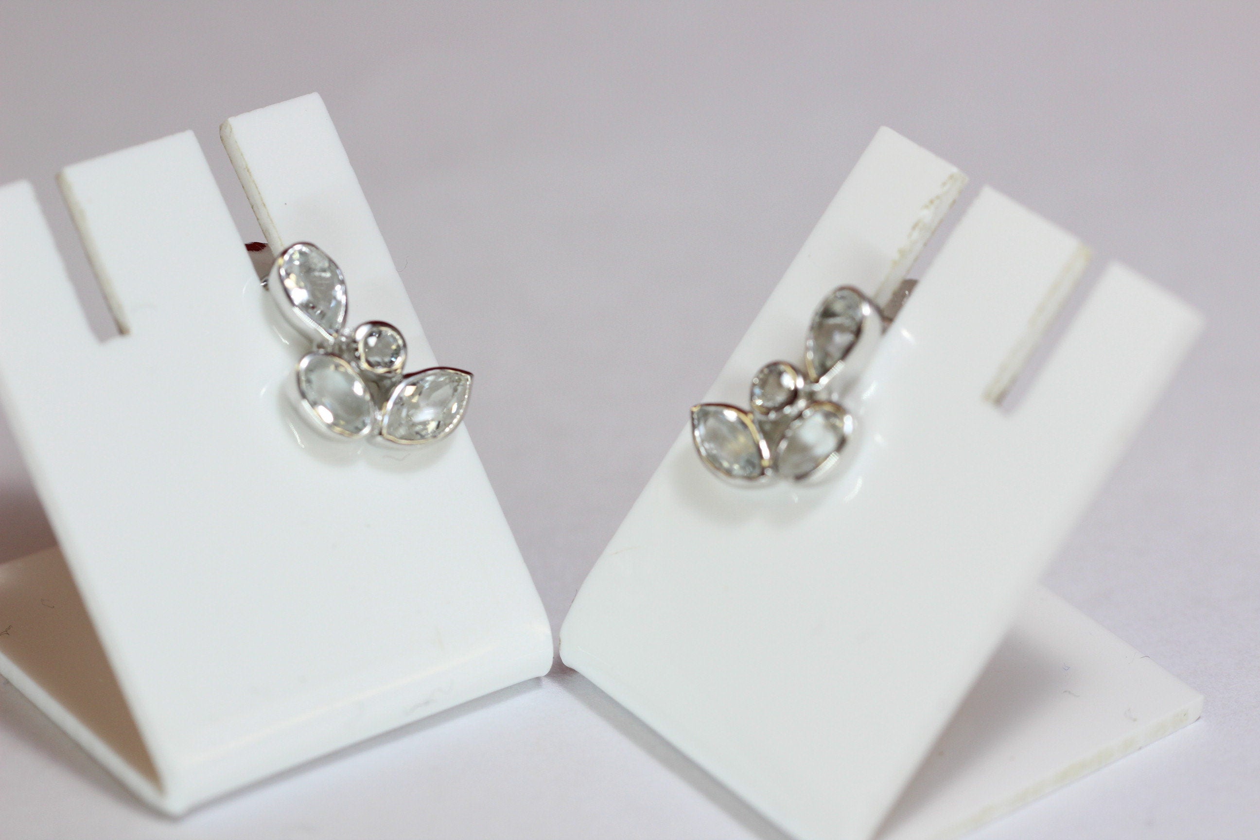 Edle 1,65 Carat Bergkristall0 Ohrstecker romantik pur 925 Silber Ohrschmuck Top