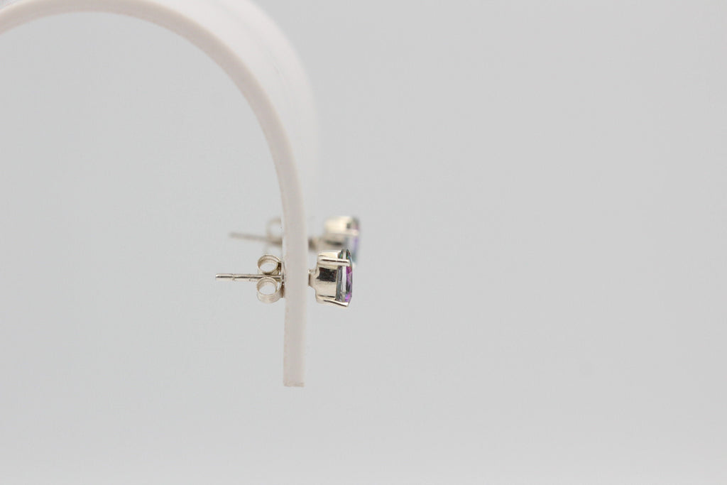 0,72 Carat Mystik Topas Ohrstecker 925 Silber mystischer Topas Ohrring Ohrschmuck