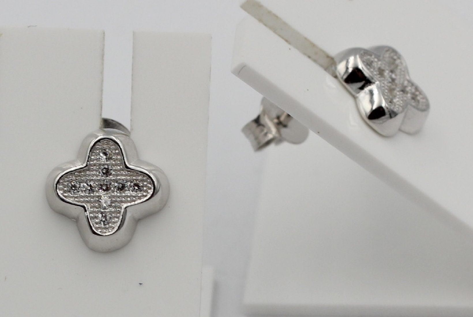 Ohrstecker 925 Sterling Silber mit Zirkonia Ohrringe Silberohrringe Sonderposten