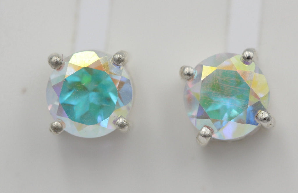 1,85 Carat Mystic Topas Ohrstecker 925 Silber Merlinite Mystic Ohrschmuck