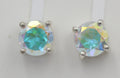 1,85 Carat Mystic Topas Ohrstecker 925 Silber Merlinite Mystic Ohrschmuck