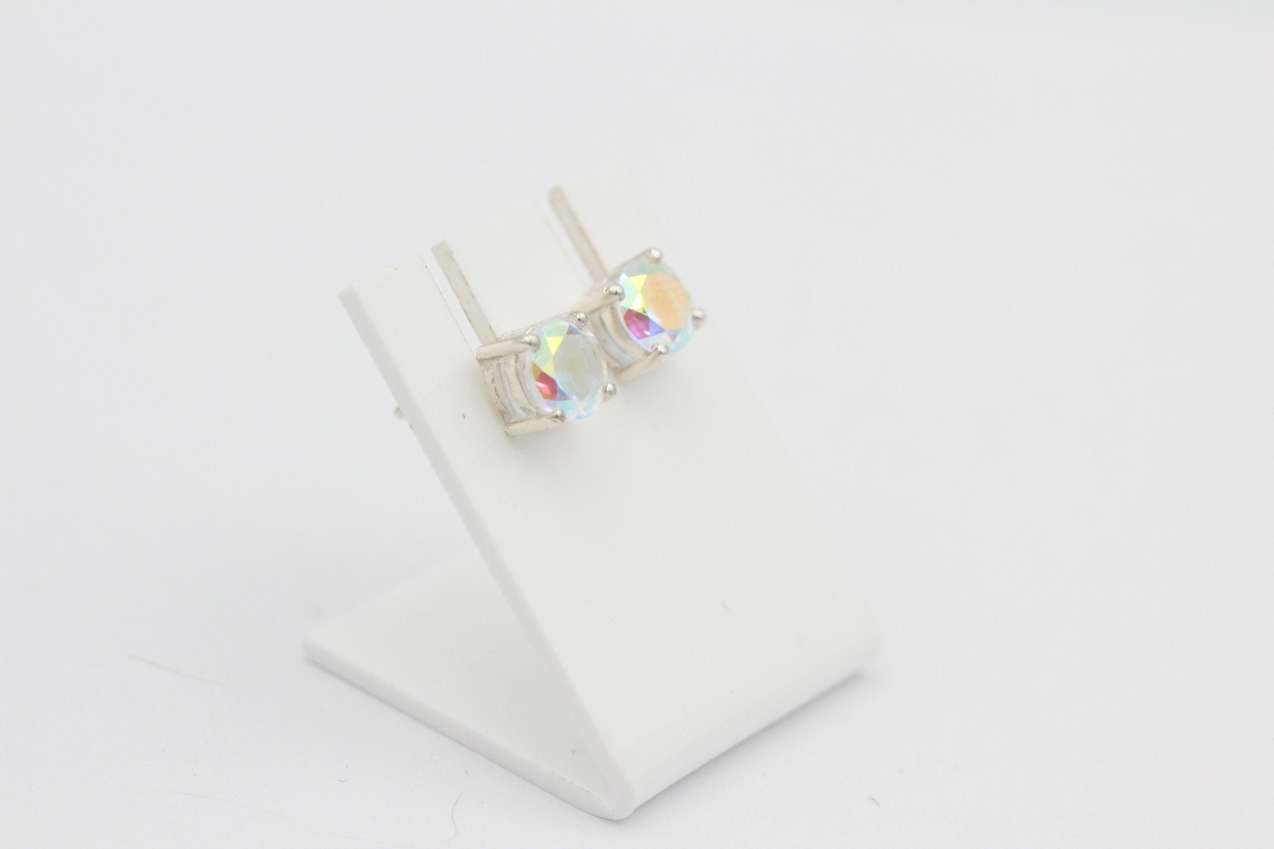1,85 Carat Mystic Topas Ohrstecker 925 Silber Merlinite Mystic Ohrschmuck