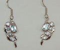Edler 2,0 Carat himmelblauer Topas Ohrhanger 925 Silber filigraner Blautopas Ohrhanger