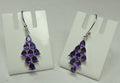 Edler 2,80 Carat Amerthyst Ohrhanger 925 Silber Ohrschmuck violetter Traum