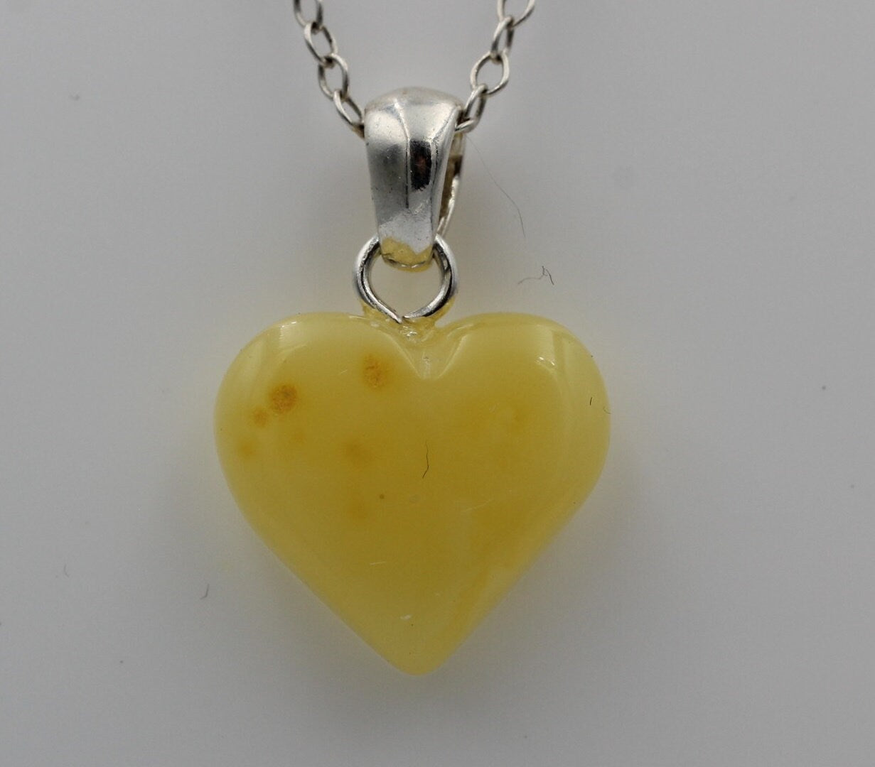Bernstein Herz 925 Silber Anhänger Collieranhänger Herz aus Bernstein Schmuck