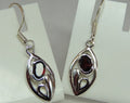 Edle 1,18 Carat romantische Granat Ohrhanger 925 Silber blutroter Edelstein Ohrschmuck