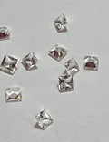 0;45 Carat Weißtopas Edelstein 4 x 4 mm in AAA Qualität  Sammlerstein zum fassen