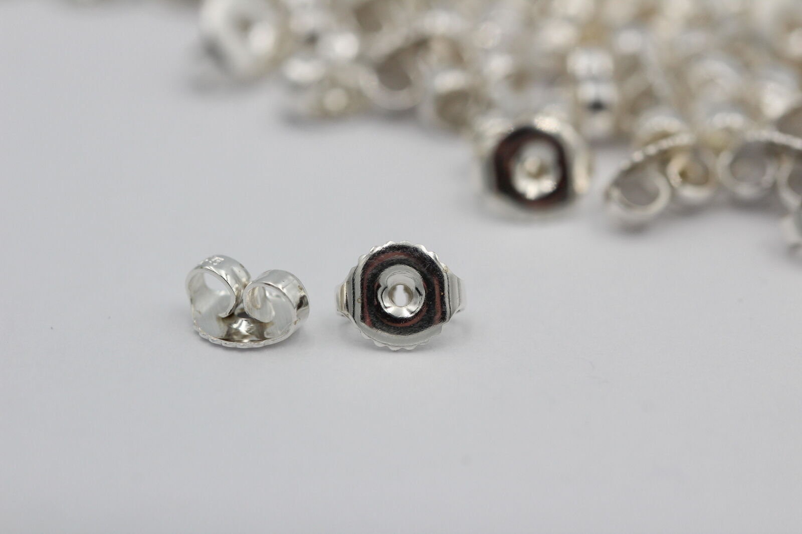 1 x  Flagel, Ohrmutter, ohrflagel, Ersatzteil, far Ohrstecker , 6,5 mm, Silber 925
