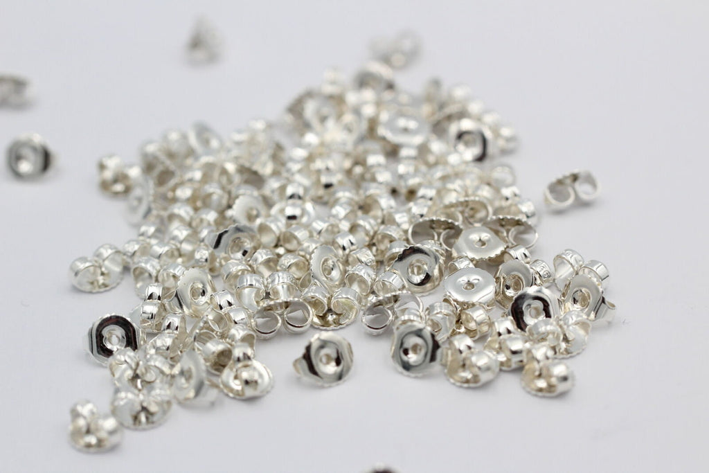 1 x  Flagel, Ohrmutter, ohrflagel, Ersatzteil, far Ohrstecker , 6,5 mm, Silber 925
