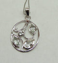 Edler 1,90 Carat weisstopas Anhanger Collier Kette weisser Topas Edelstein.925 Silber