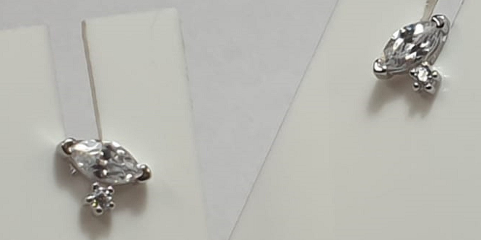 Edle Zirkonia Ohrstecker 925  Silber Ohrschmuck Ohrring aus Sterling SIlber