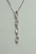 Edler 0,80 Carat weisstopas Anhanger 925 Silber weisser Topas Top Anhanger