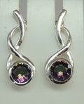 Edle 1,38 Carat Mystik Topas Ohrstecker 925 Silber Ohrschmuck Mystictopas