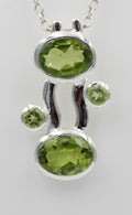 Designer 5,0 Carat Peridot Anhanger Collier Kette Olivin Designschmuck Top
