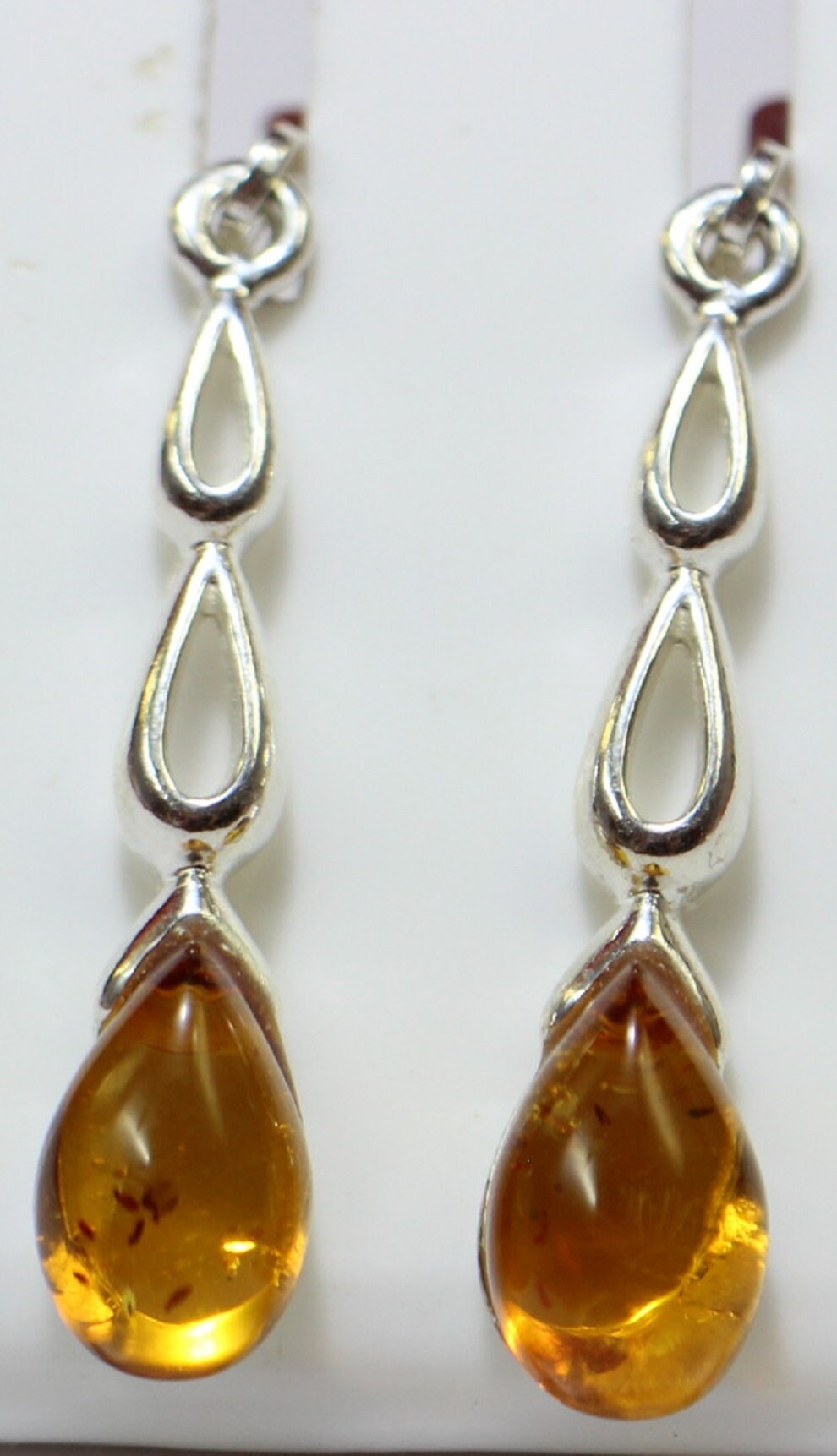 Edle Berstein Ohrhanger 925  Silber Ohr Brisur Bernstein aus LItauen Top Edel