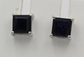 2,0 Carat Iolith  Ohrstecker 925 Silber Wassersaphir  Edelsteinschmuck Top