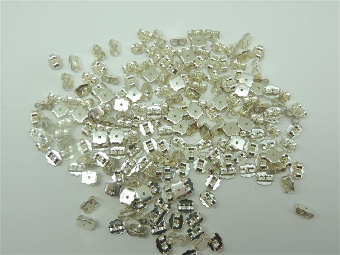 1 x  Flagel, Ohrmutter, ohrflagel, Ersatzteil, far Ohrstecker , 6 mm, Silber 925