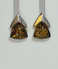 Edler Bernstein Ohrstecker Unisex 925 Silber Ohrschmuck Bernsten aus Litauen