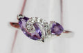 Edler ca 2,0 Carat Amethyst weisstopas Ring 925 Silber Amethyst Gr.. 8 / 18 / 57