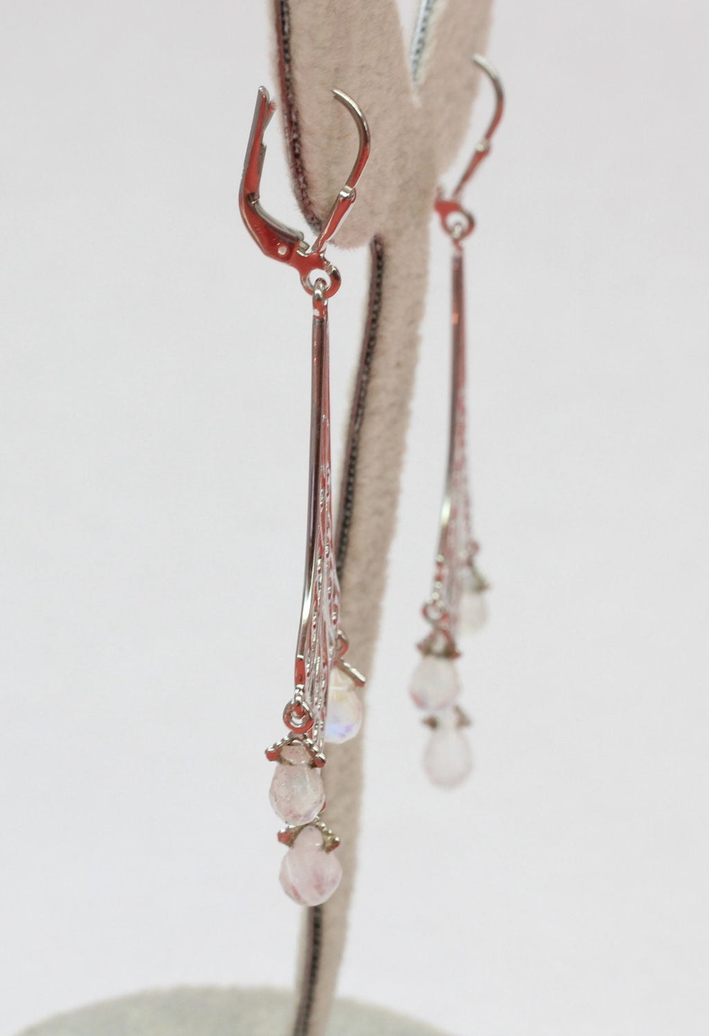 Edle 3,78 Carat Mondlichtopas Ohrhanger Ohrschmuck 925 Silber Brisur Top Edel