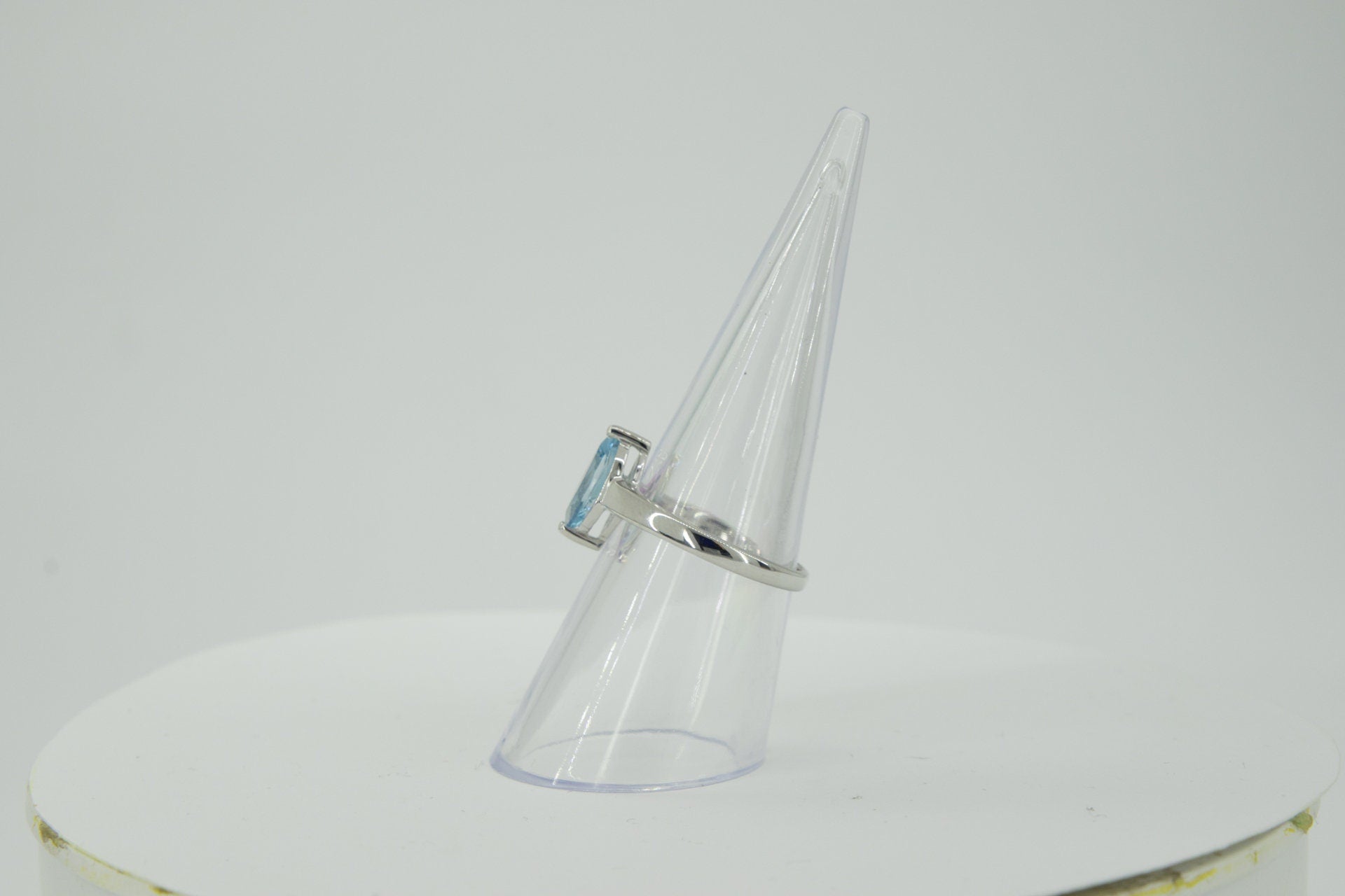 0,83 Carat Blautopas Ring 925 Silber himmelblauer Topas  Grasse 54 / 7 / 17,3