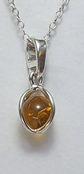 Edler Bernsteinanhanger 925 Collier Kette Bernstein aus Litauen Top Edel