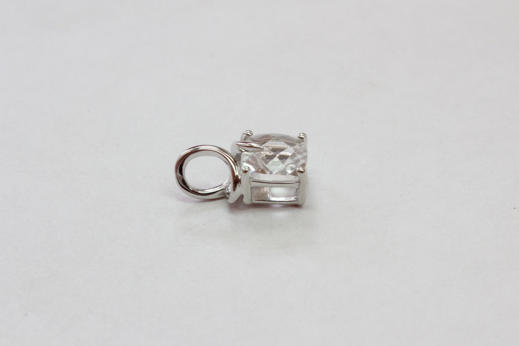 Edler 1,45 Carat weisstopas Anhanger 925 Silber weisser Topas Collier Kette