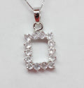 Edler 1,5 Carat Rosenquarz Anhänger 925 Silber  rosa Edelstein