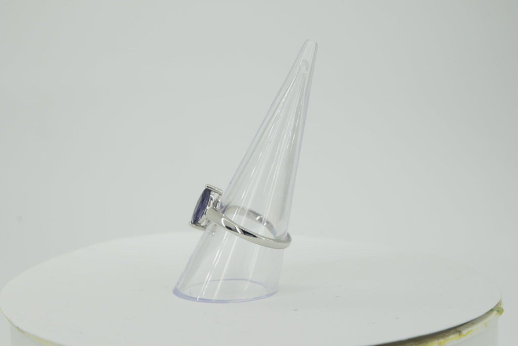 0,83 Carat Iolith Ring 925 Silber Wassersaphir Luchssaphir  Grasse 54 / 7 / 17,3
