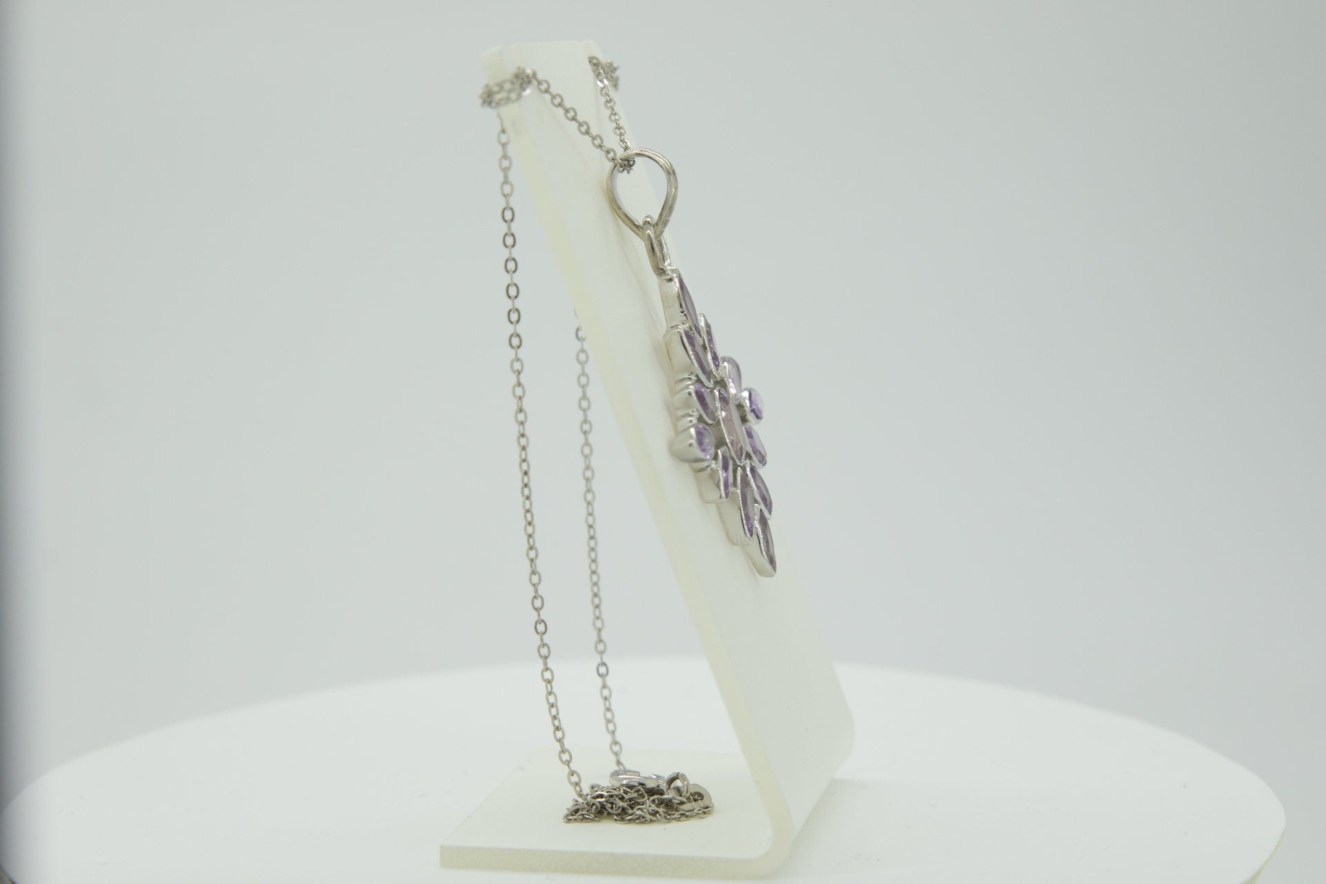 3,7 Carat edler Amethyst Anhanger 925 Silber  Amethyst Anhanger