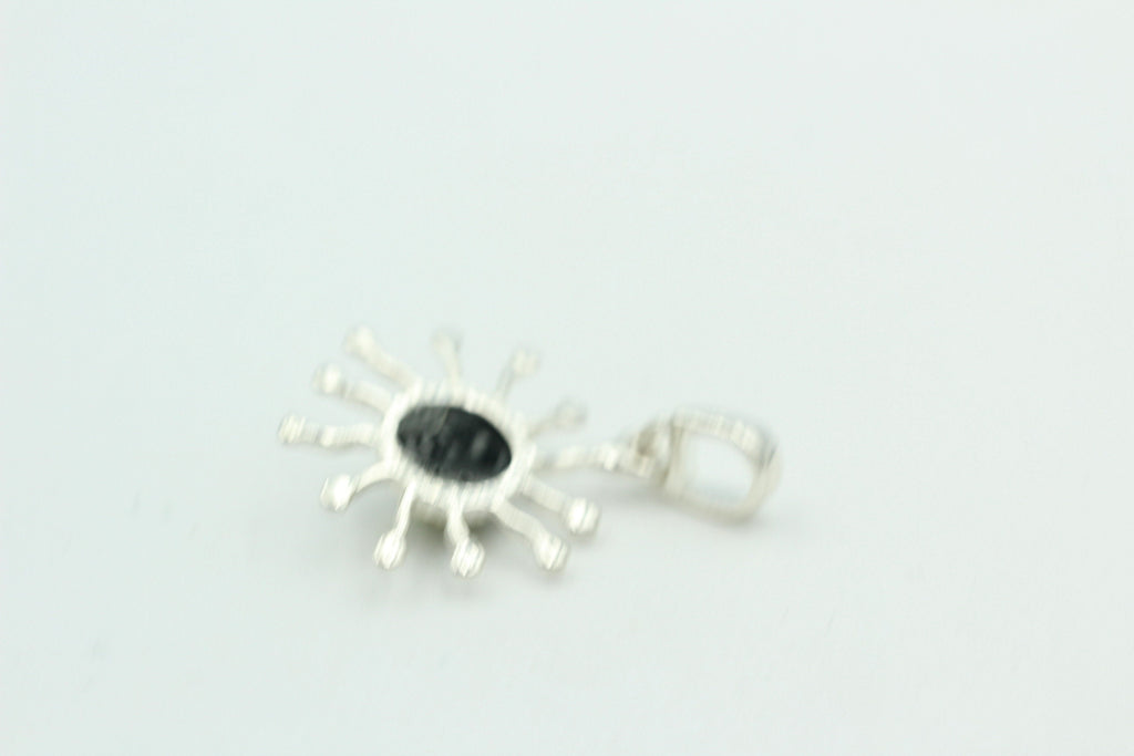Bernstein Anhänger Sternschmuck in Sterling Silber grüner Bernstein Anhänger