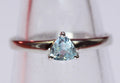 Edler 1,15 Carat Blautopas Ring 925 Silber Fingerring sky blue Grasse 8 / 18/ 57